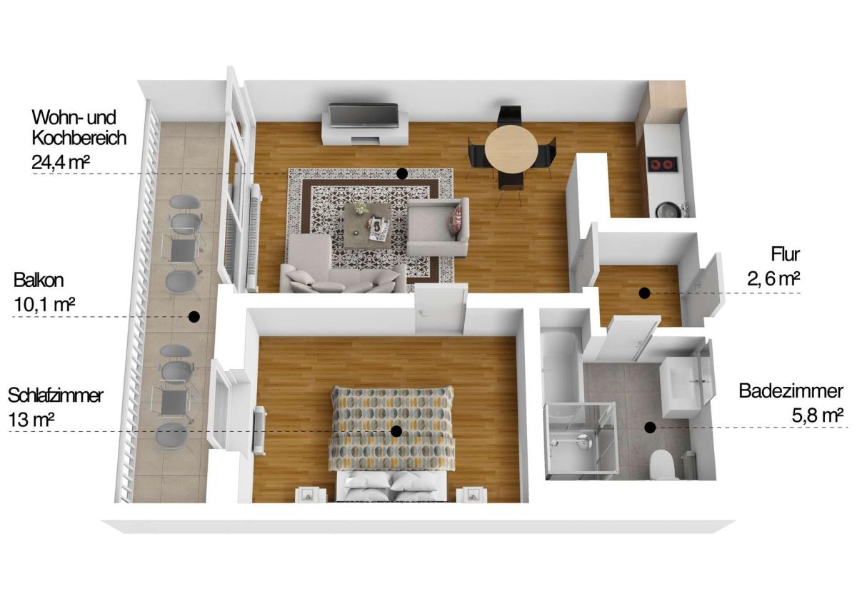 Grundriss 3D